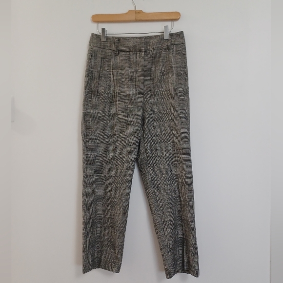 Wilfred High Waisted Plaid Cropped Trousers - Picture 2 of 8